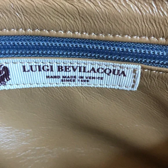 Luigi Bevilacqua Velvet Clutch w/Gold Chain - Picture 2 of 7